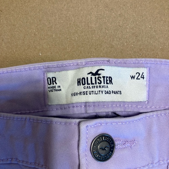 Hollister Lilac High-Rise Utility Pants - Picture 3 of 3
